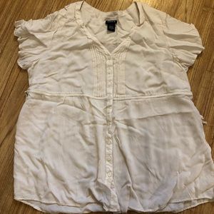 Ivory Torrid Baby-doll Top